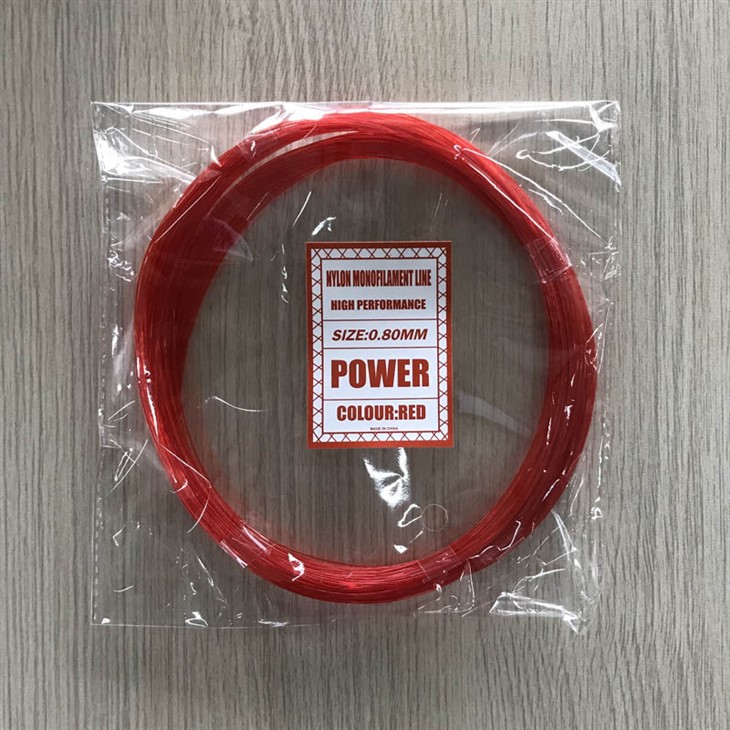 Nylon-Angelschnur, 15 m, 4 verbundene Spulen 0,8 mm